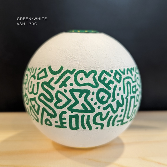 keilan community collab: green + white tama | ash wood | 79g