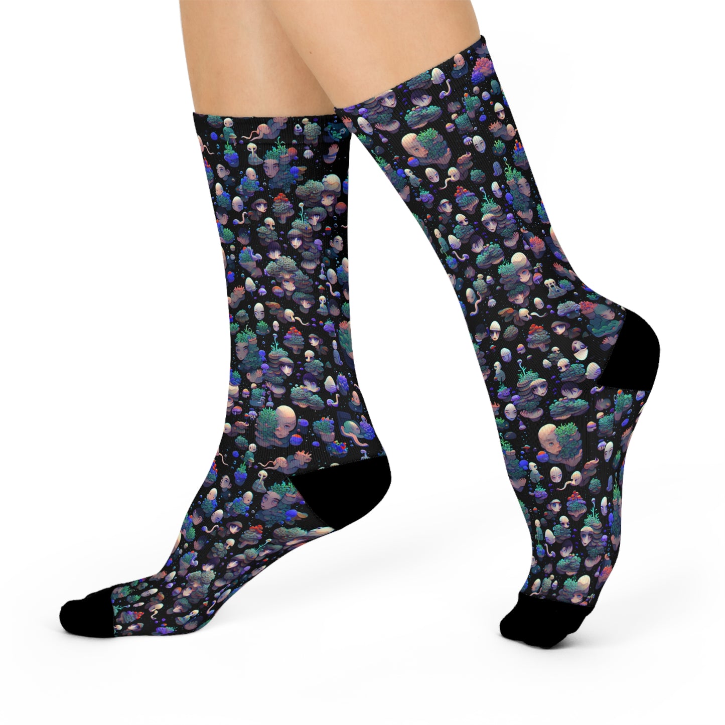 Space Meditation Cushioned Crew Socks
