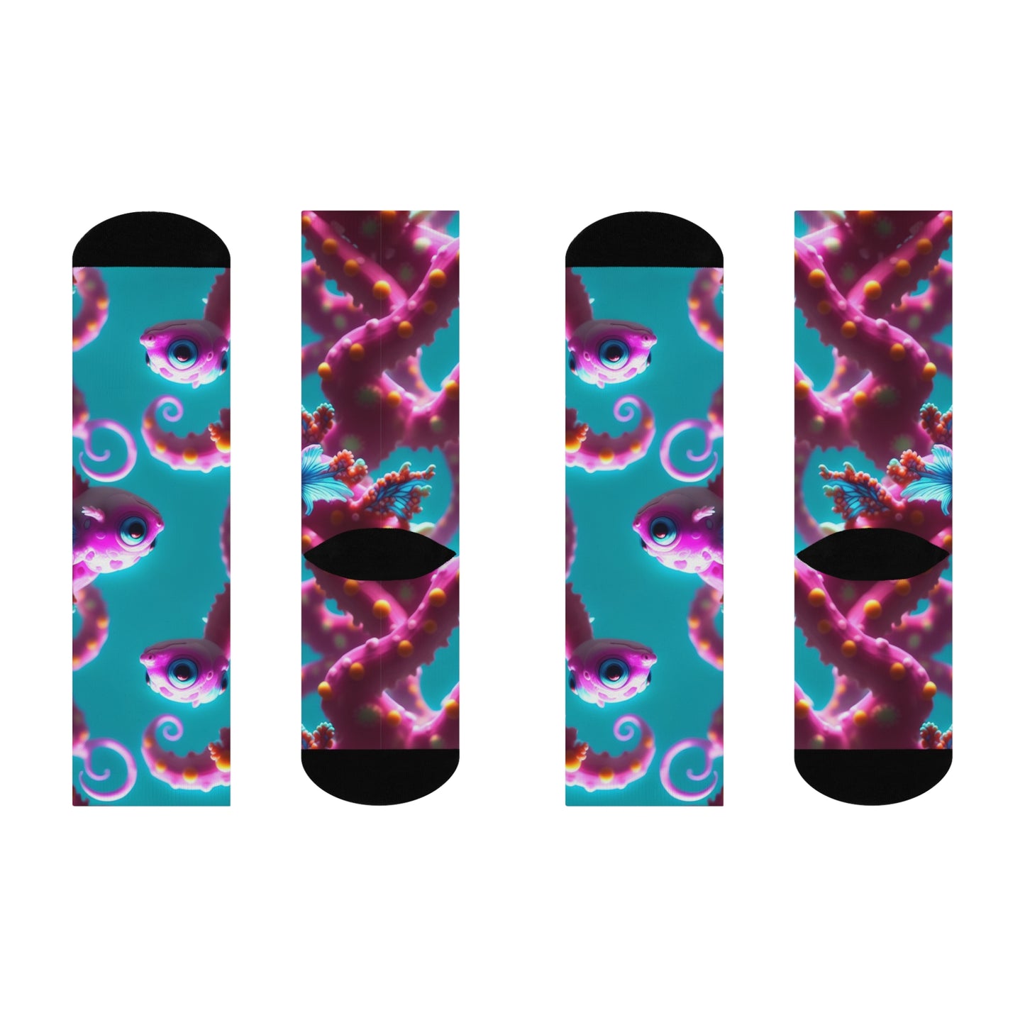 Tentacled Sea Dragon Cushioned Crew Socks