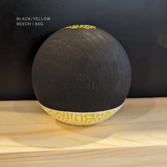 keilan community collab:  black + yellow tama | beech wood | 85g
