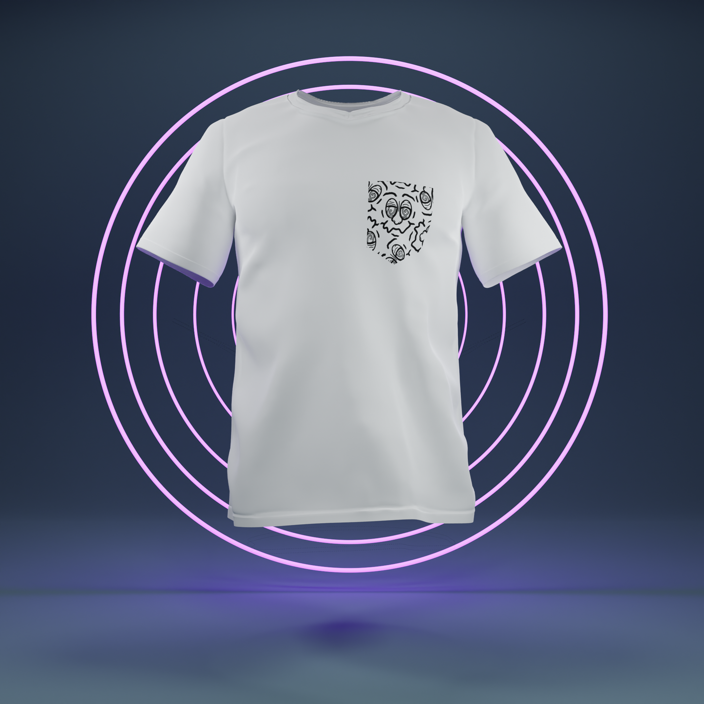 tb art : faces pocket tee