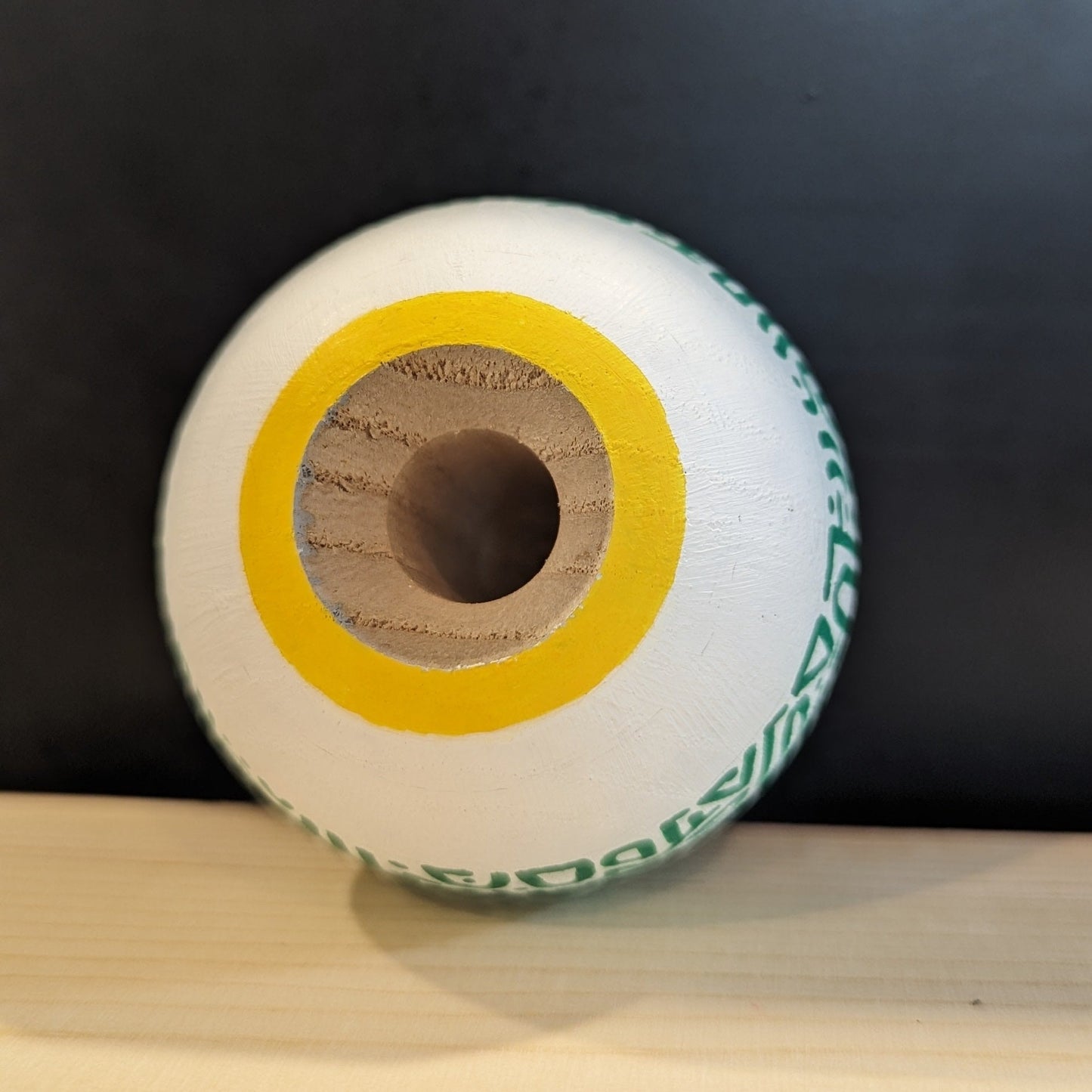 keilan community collab: green + white tama | ash wood | 79g
