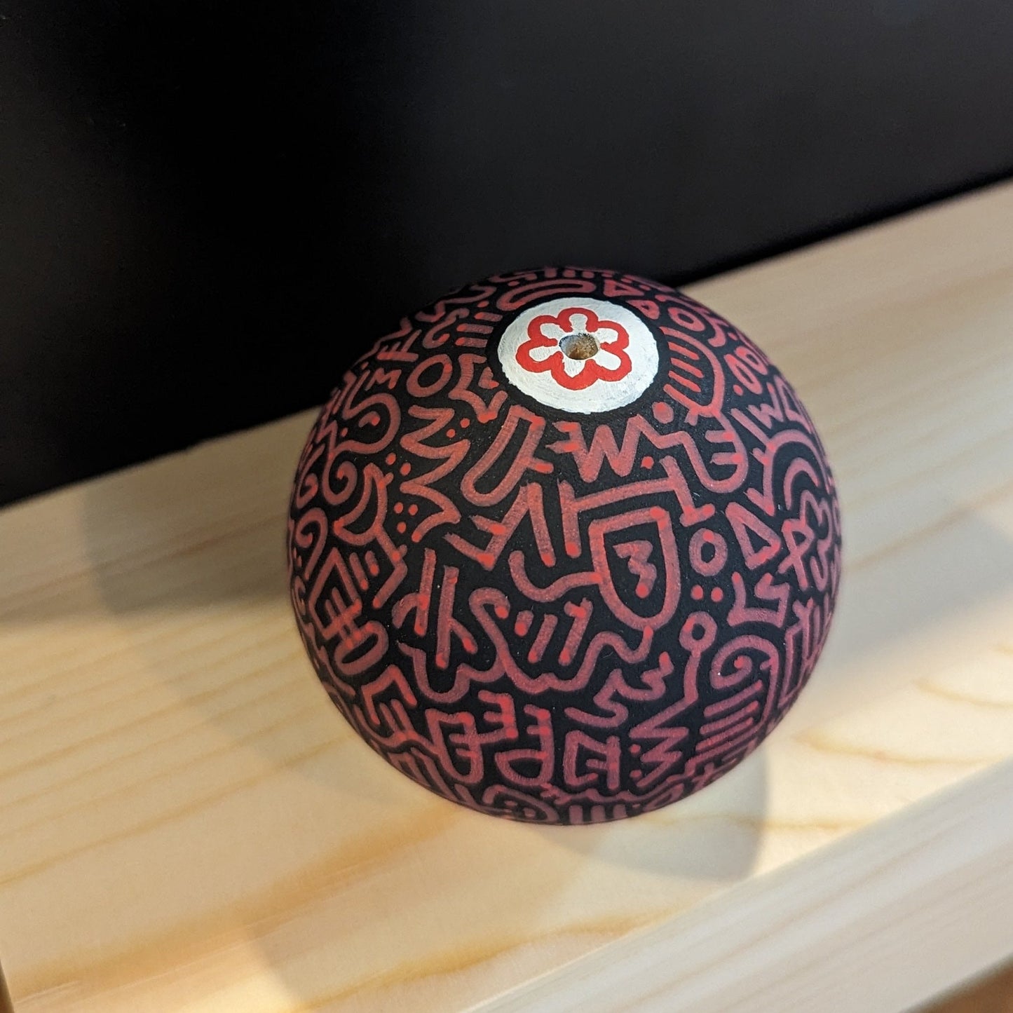 keilan community collab: black + red tama | ash wood | 80g