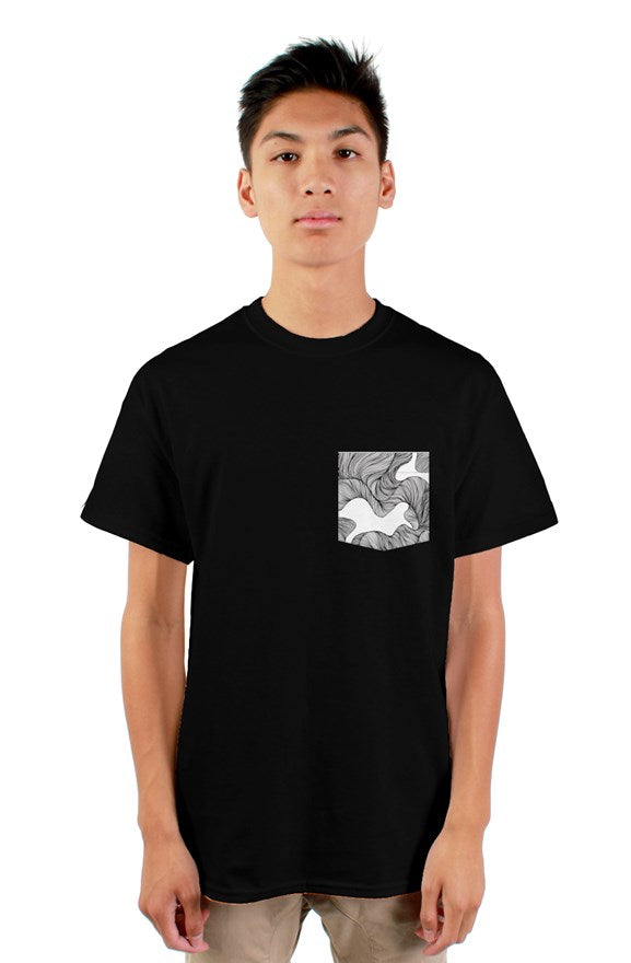 lines pocket tee