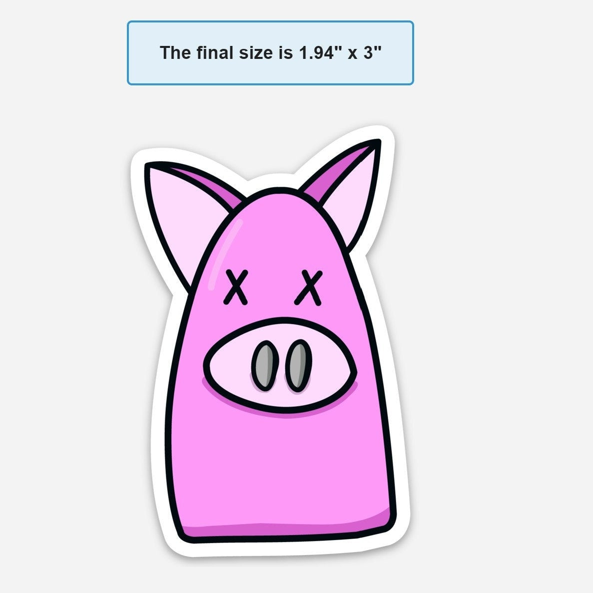 Kalua the Peeg (Pig) Sticker