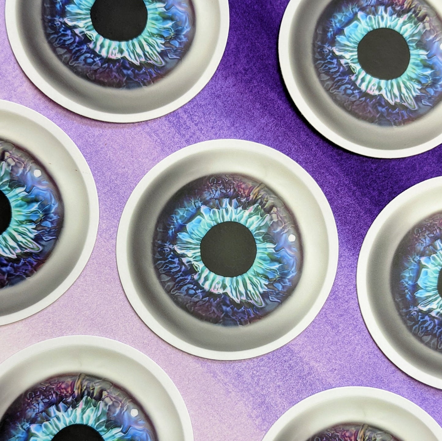Eyeball Sticker (#2) -- Purple/Blue