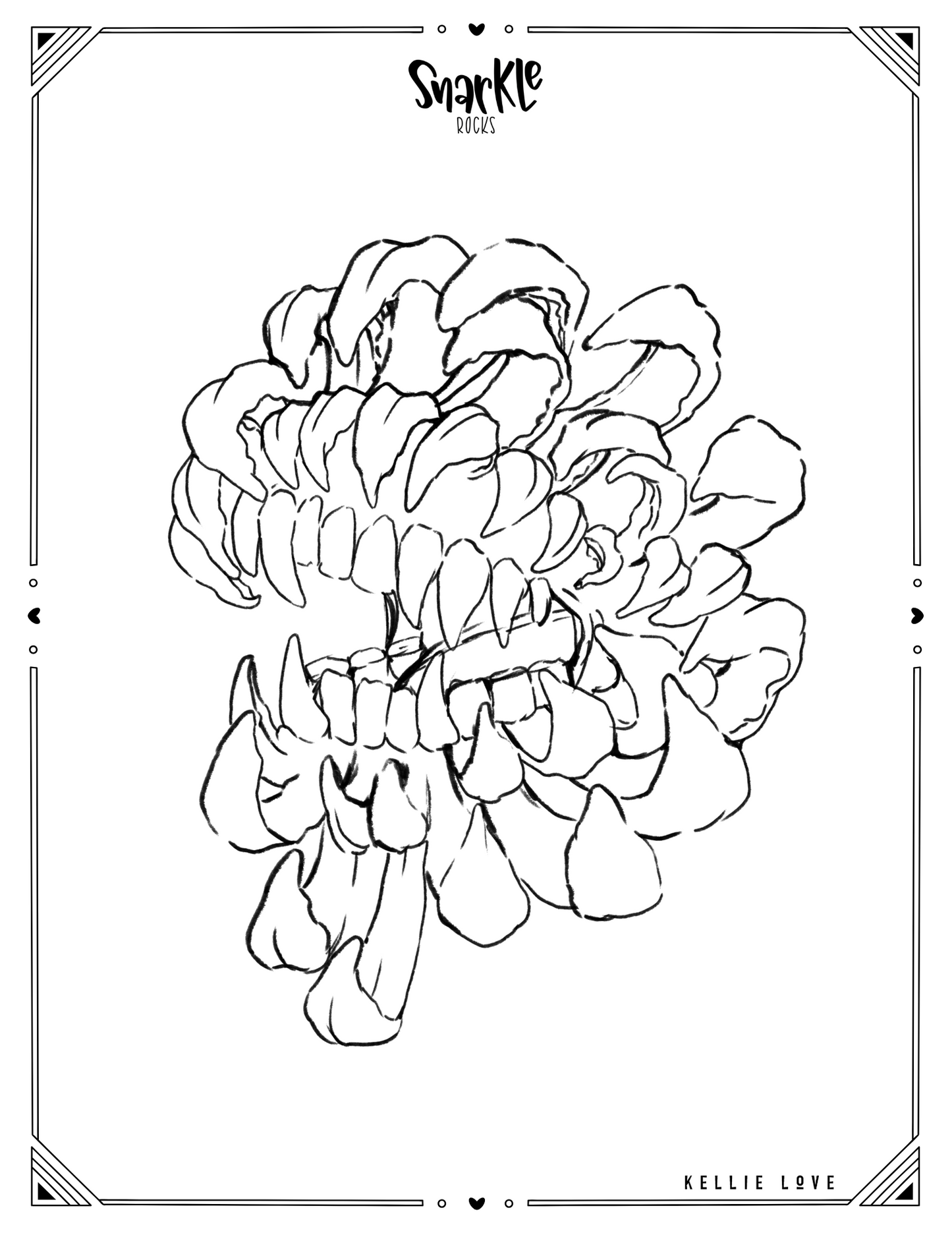 Snarkle Sketches: Daily-ish Coloring Pages [TEETHSANTHEMUM] - PDF