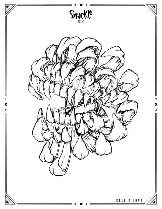 Snarkle Sketches: Daily-ish Coloring Pages [TEETHSANTHEMUM] - PDF