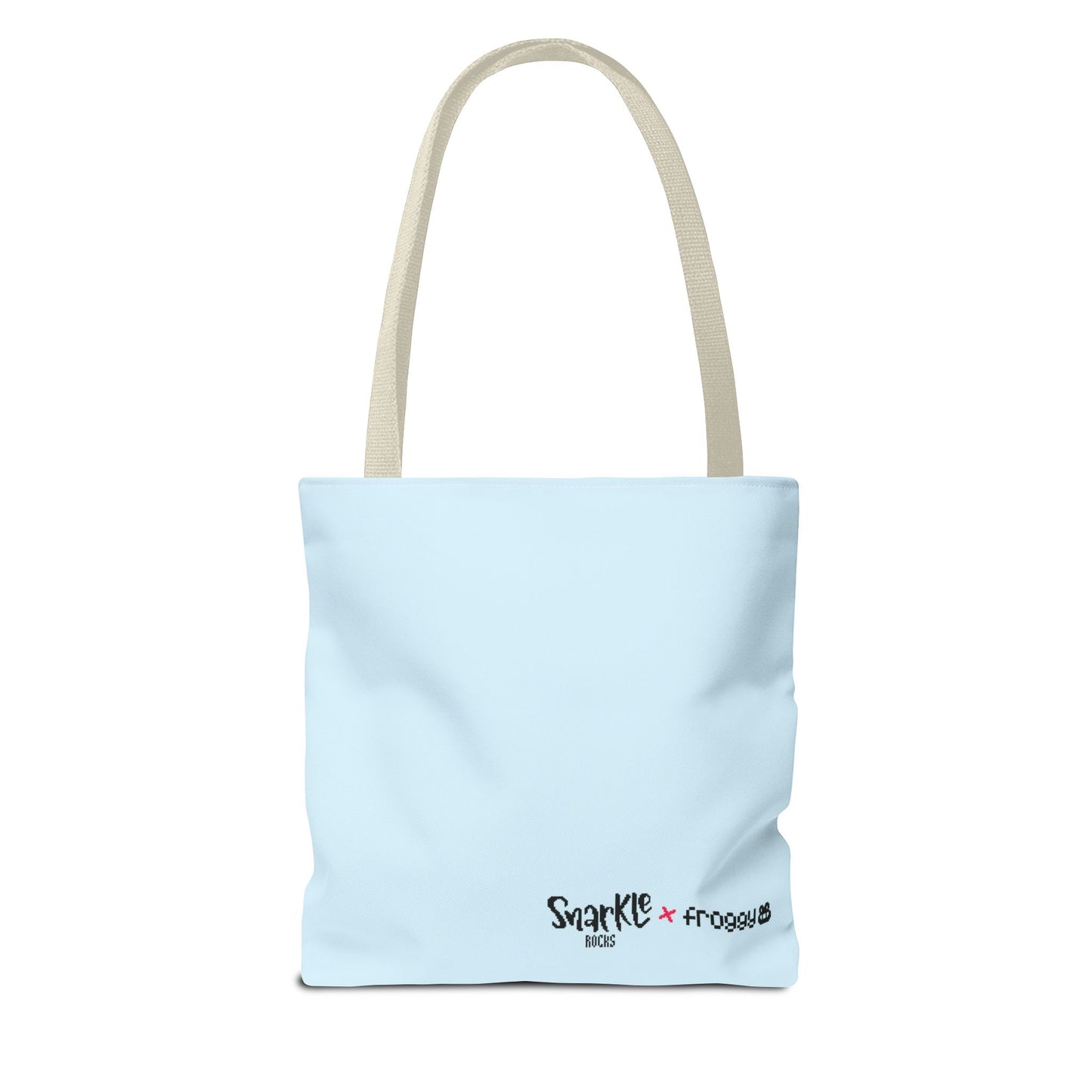 snarkle x froggy kalua tote bag