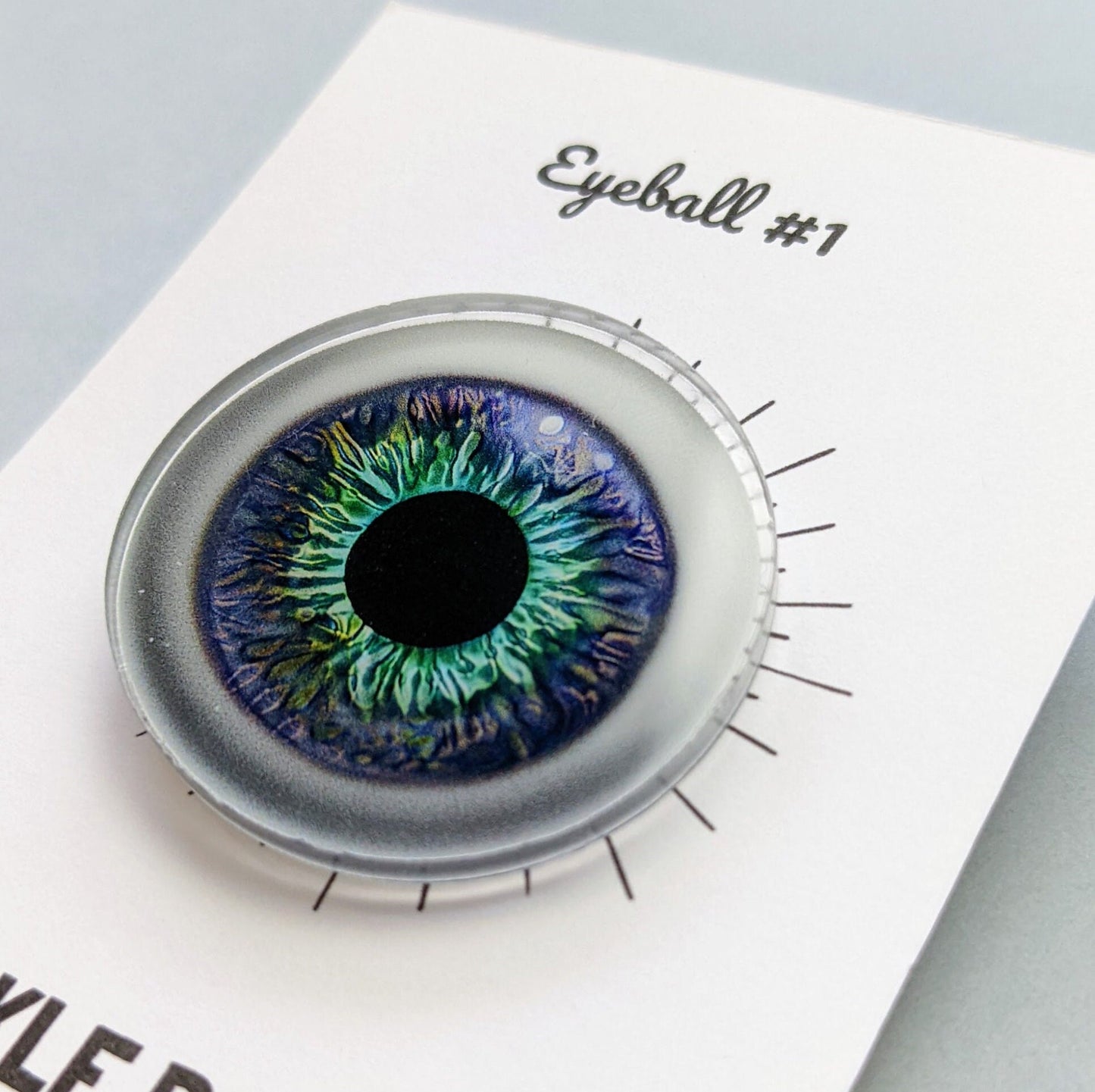 Acrylic Eyeball Pin (#1)