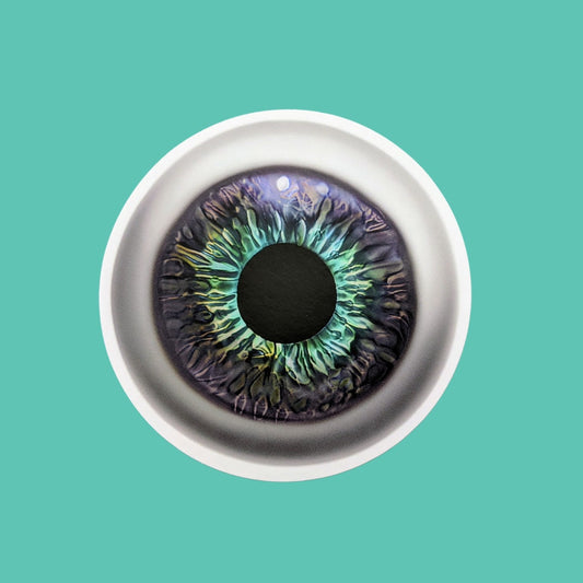 Eyeball Sticker (#1) -- Teal